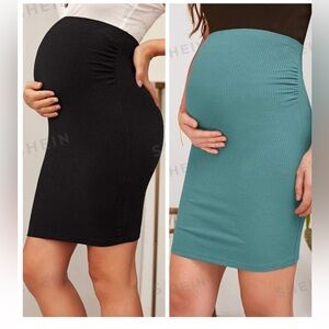 2 Maternity Pregnancy  Pencil Skirt Clothes Bundle
